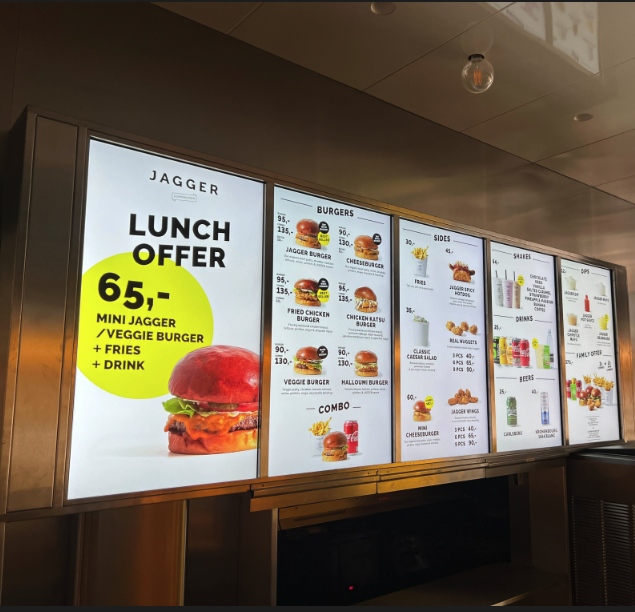 Menu Skiltning